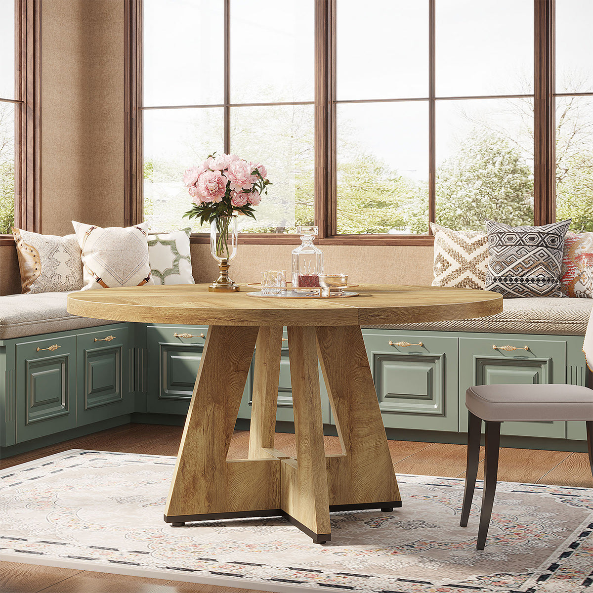 Rhine 120cm Round Dining Table Oak