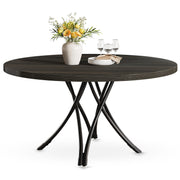 Tyne 120cm Round Dining Table Black