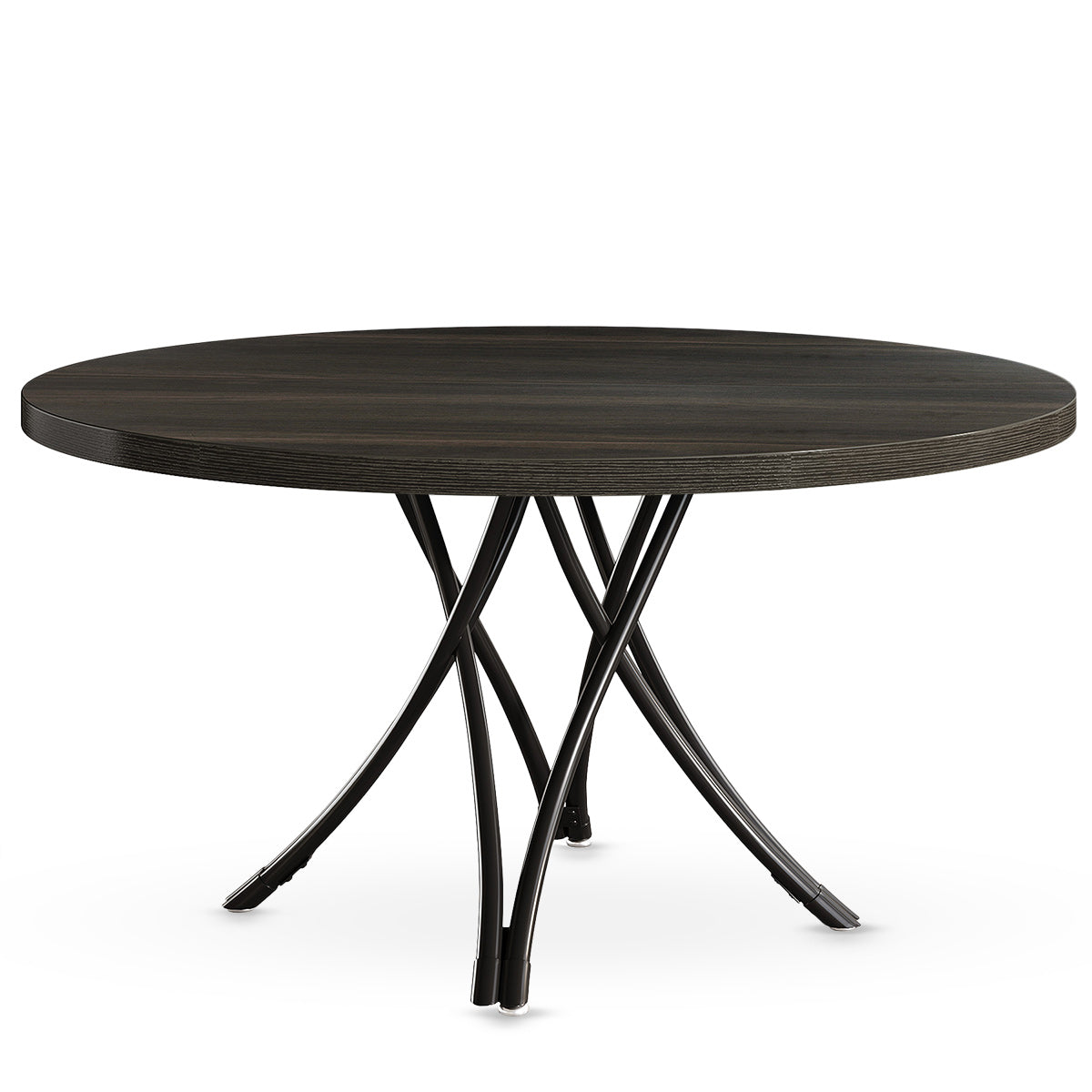 Tyne 120cm Round Dining Table Black