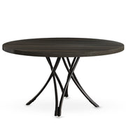 Tyne 120cm Round Dining Table Black