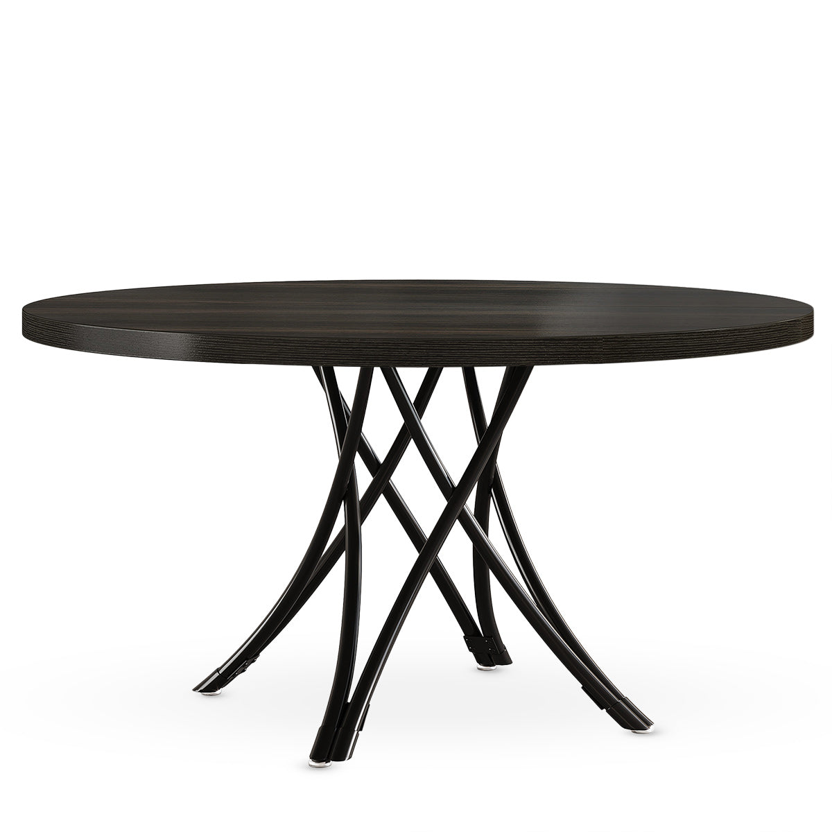 Tyne 120cm Round Dining Table Black