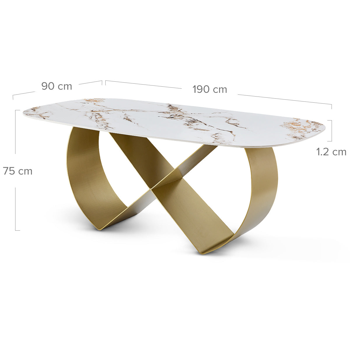 Luna 190cm Dining Table