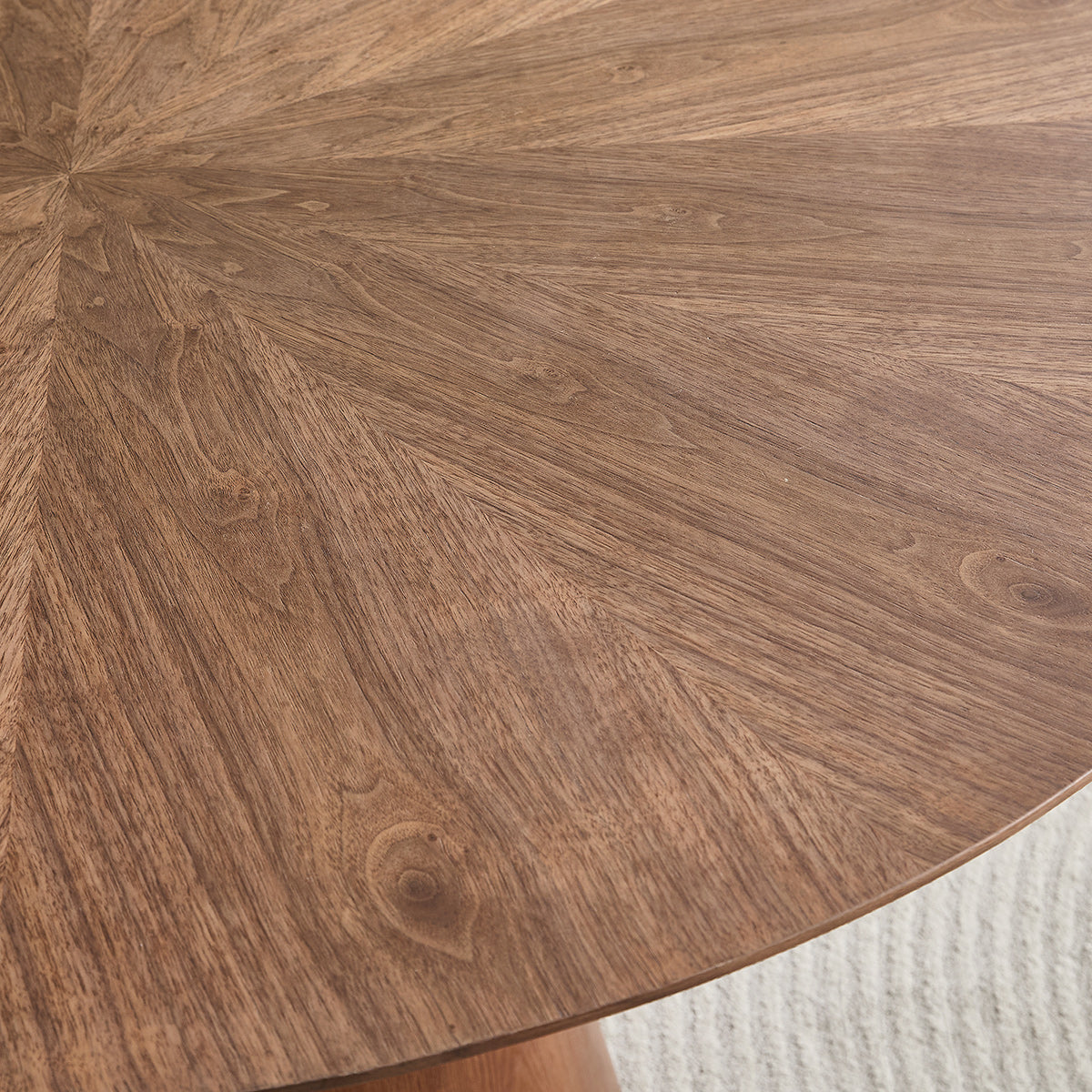 Vanto 120cm Round Walnut Dining Table