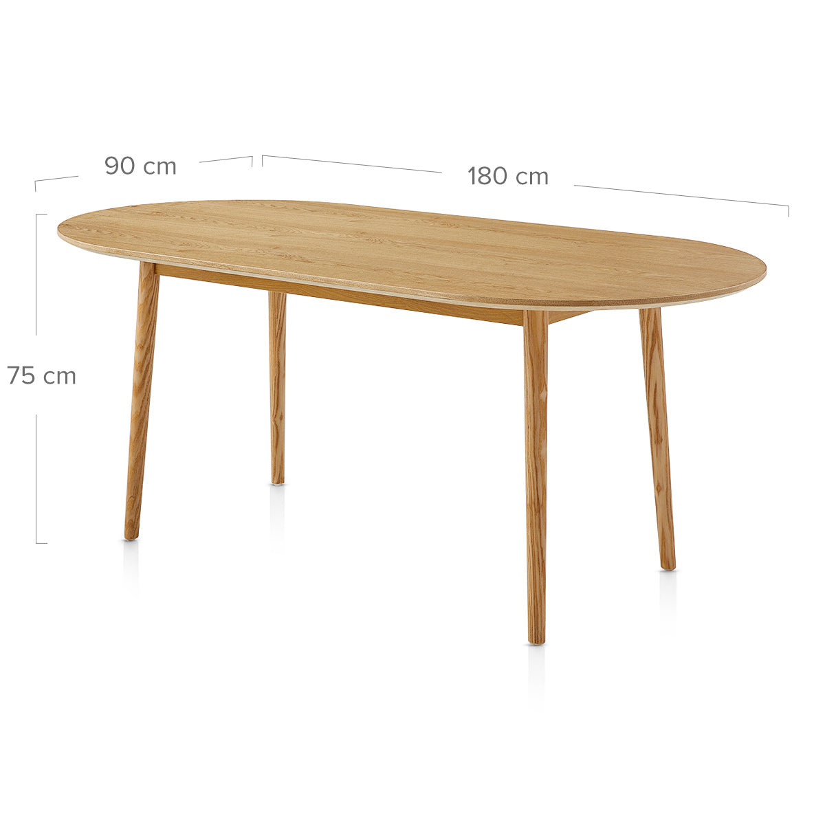 Loki 180cm Oak Dining Table