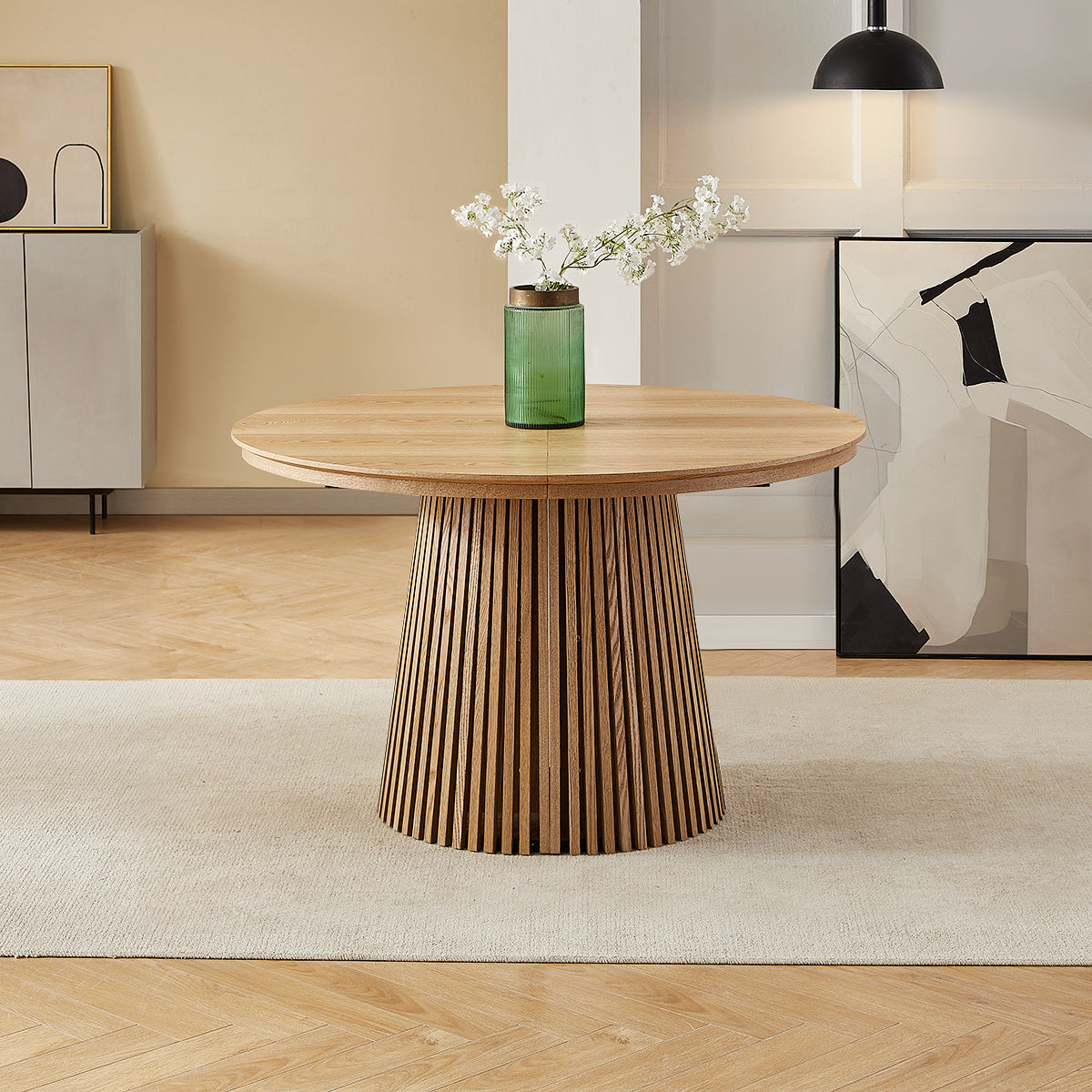 Loma Extending Oval Dining Table Oak