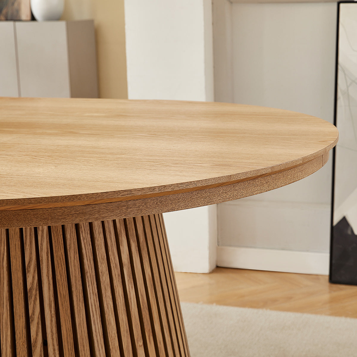 Loma Extending Oval Dining Table Oak