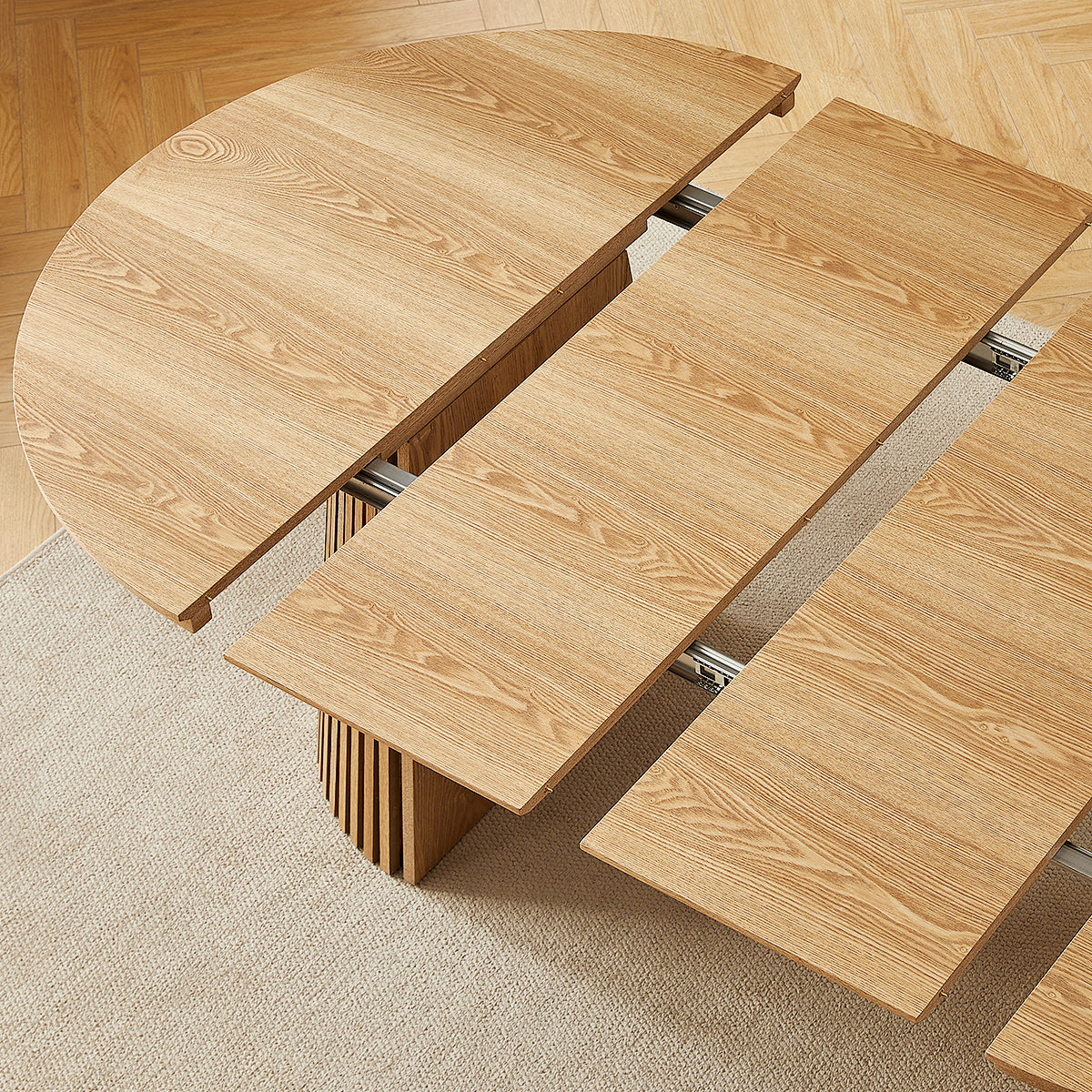 Loma Extending Oval Dining Table Oak