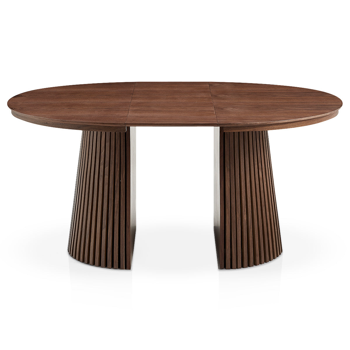 Loma Extending Oval Dining Table Walnut