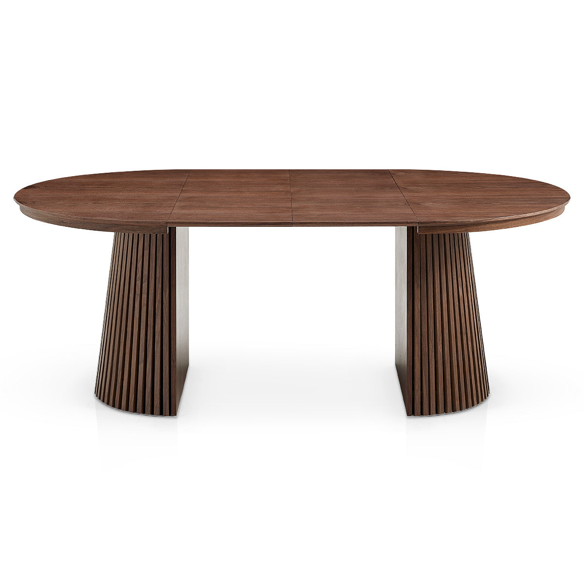Loma Extending Oval Dining Table Walnut