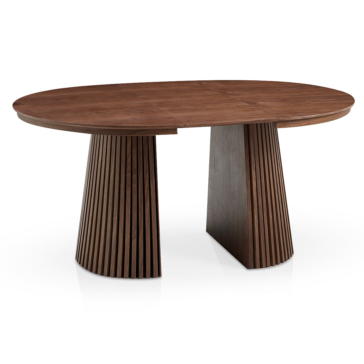 Loma Extending Oval Dining Table Walnut