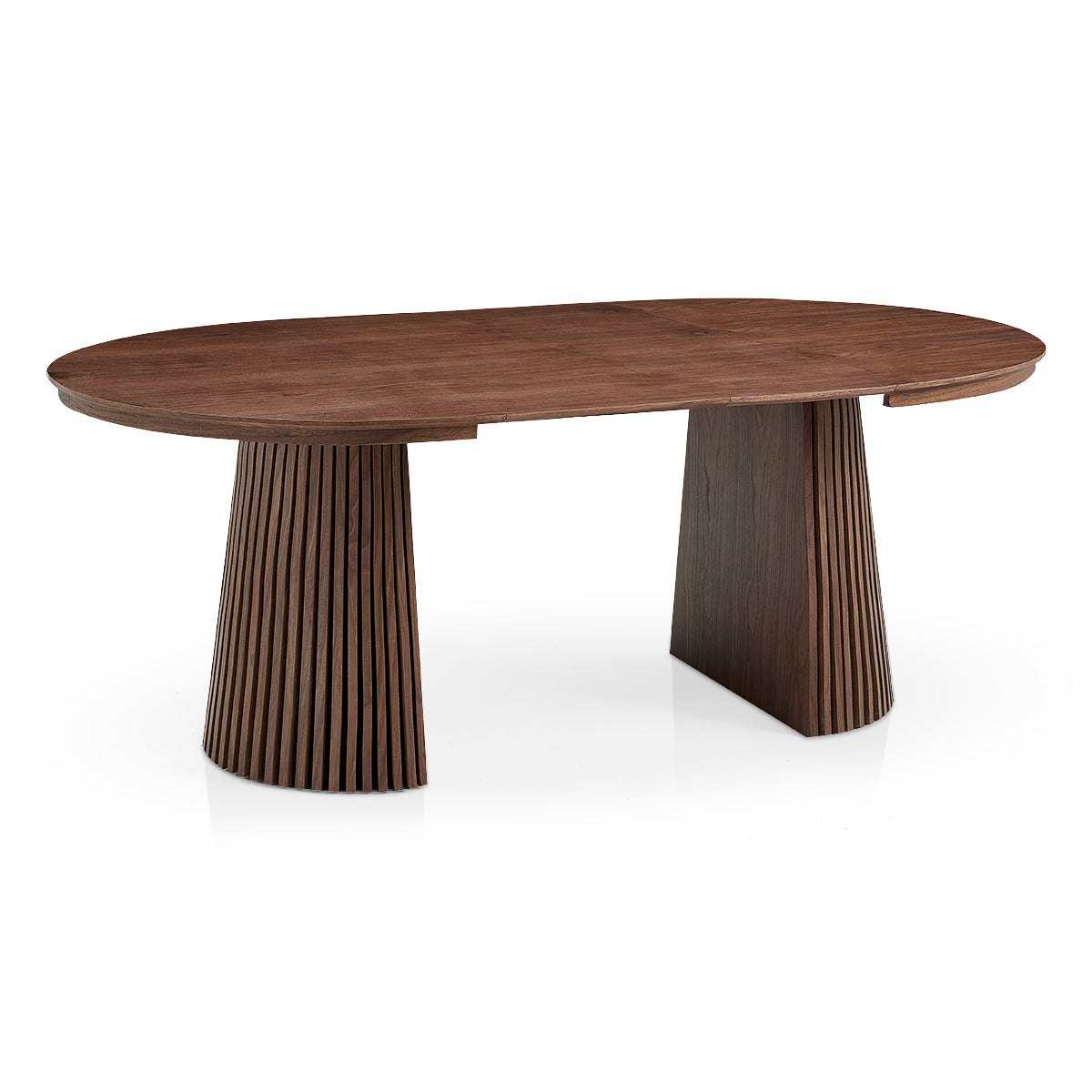 Loma Extending Oval Dining Table Walnut