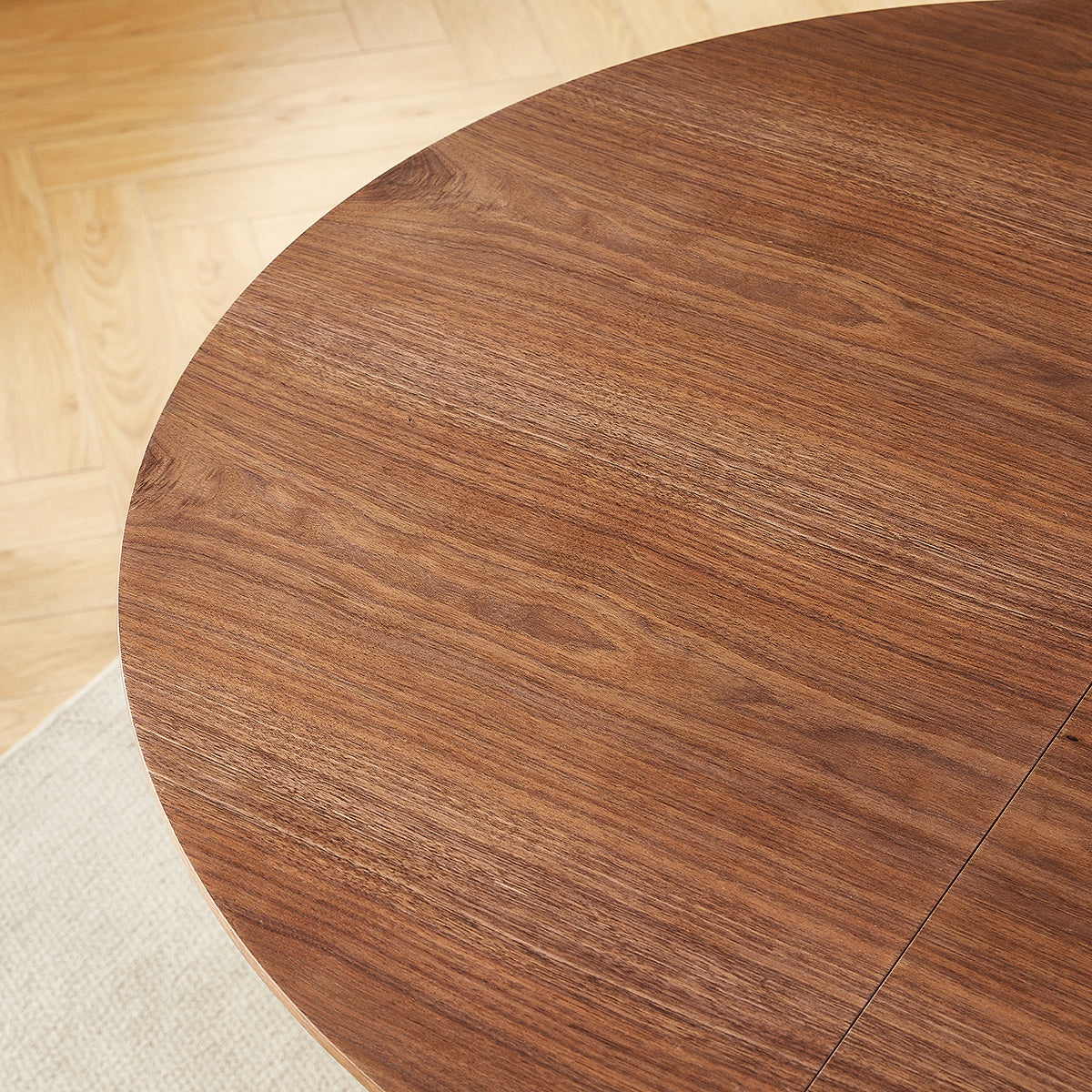 Loma Extending Oval Dining Table Walnut