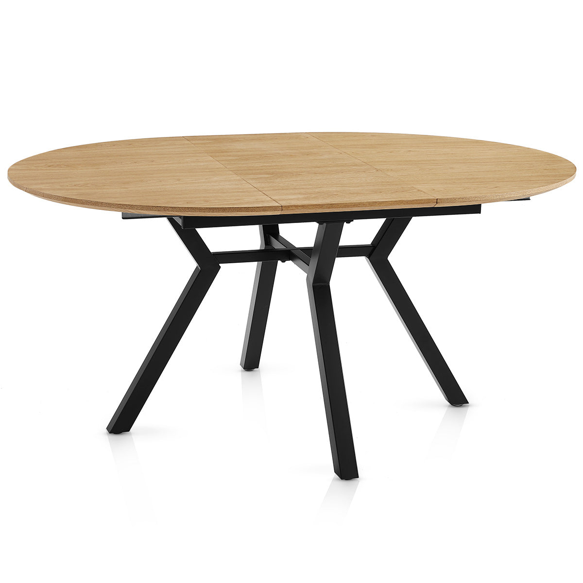 Cleo Extending Oval Dining Table Oak
