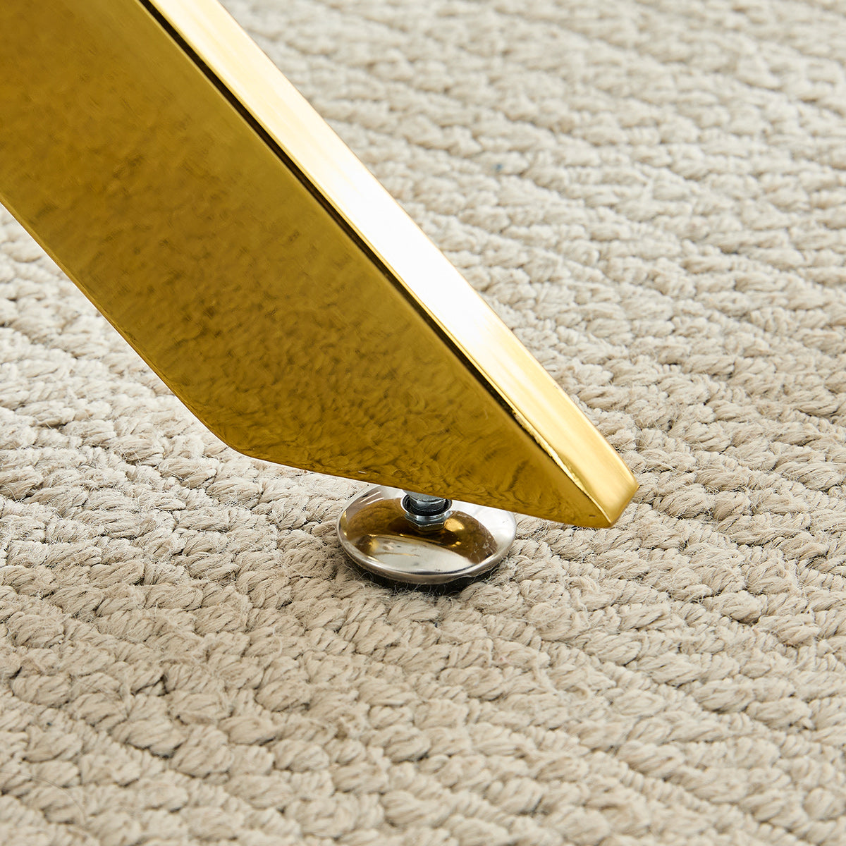 Sola 100cm Gold Dining Table Glass