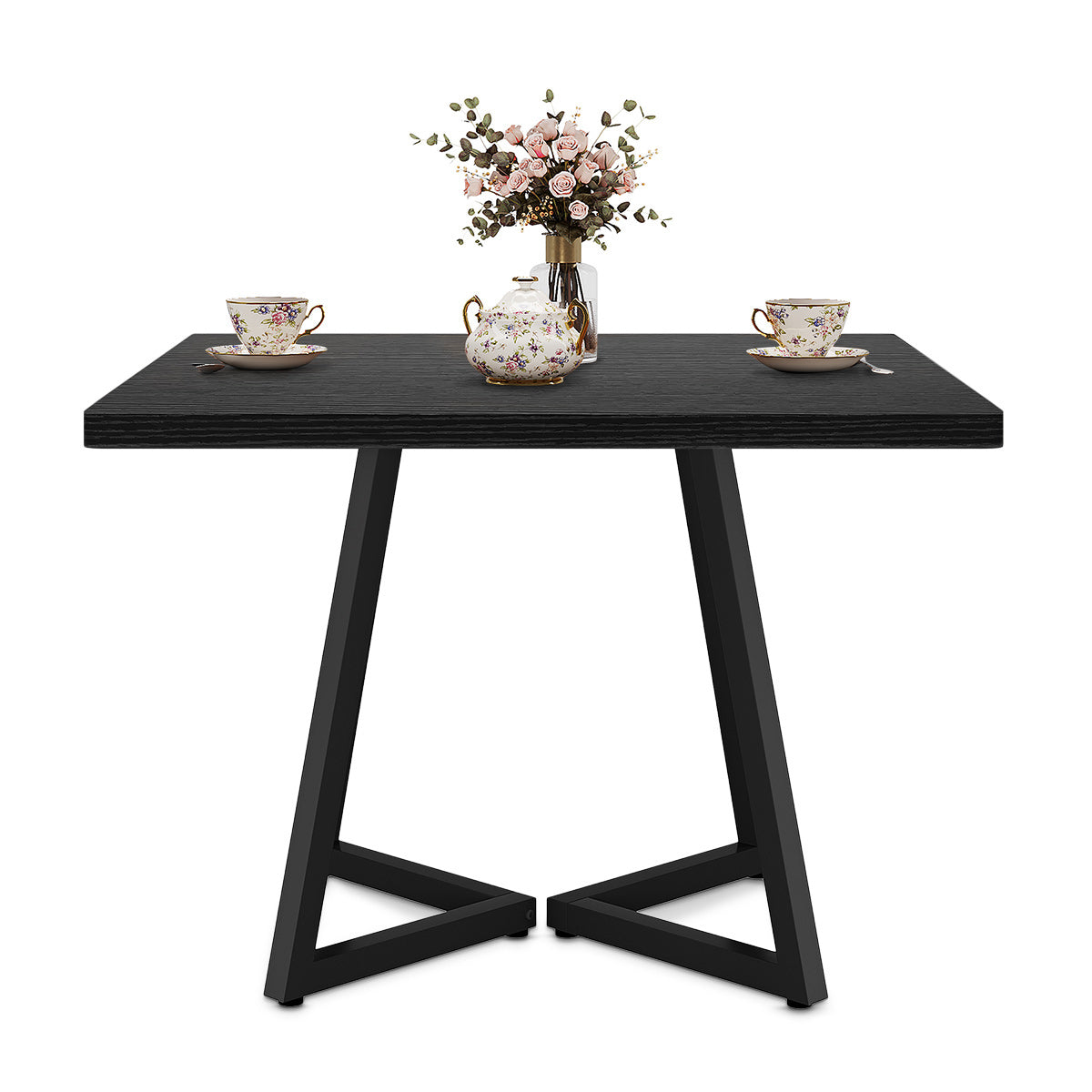 Rydal 80cm Square Dining Table Black