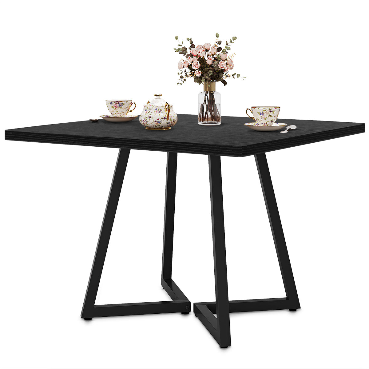 Rydal 80cm Square Dining Table Black
