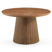 Loma 120-200cm Extending Oval Dining Table Light Walnut