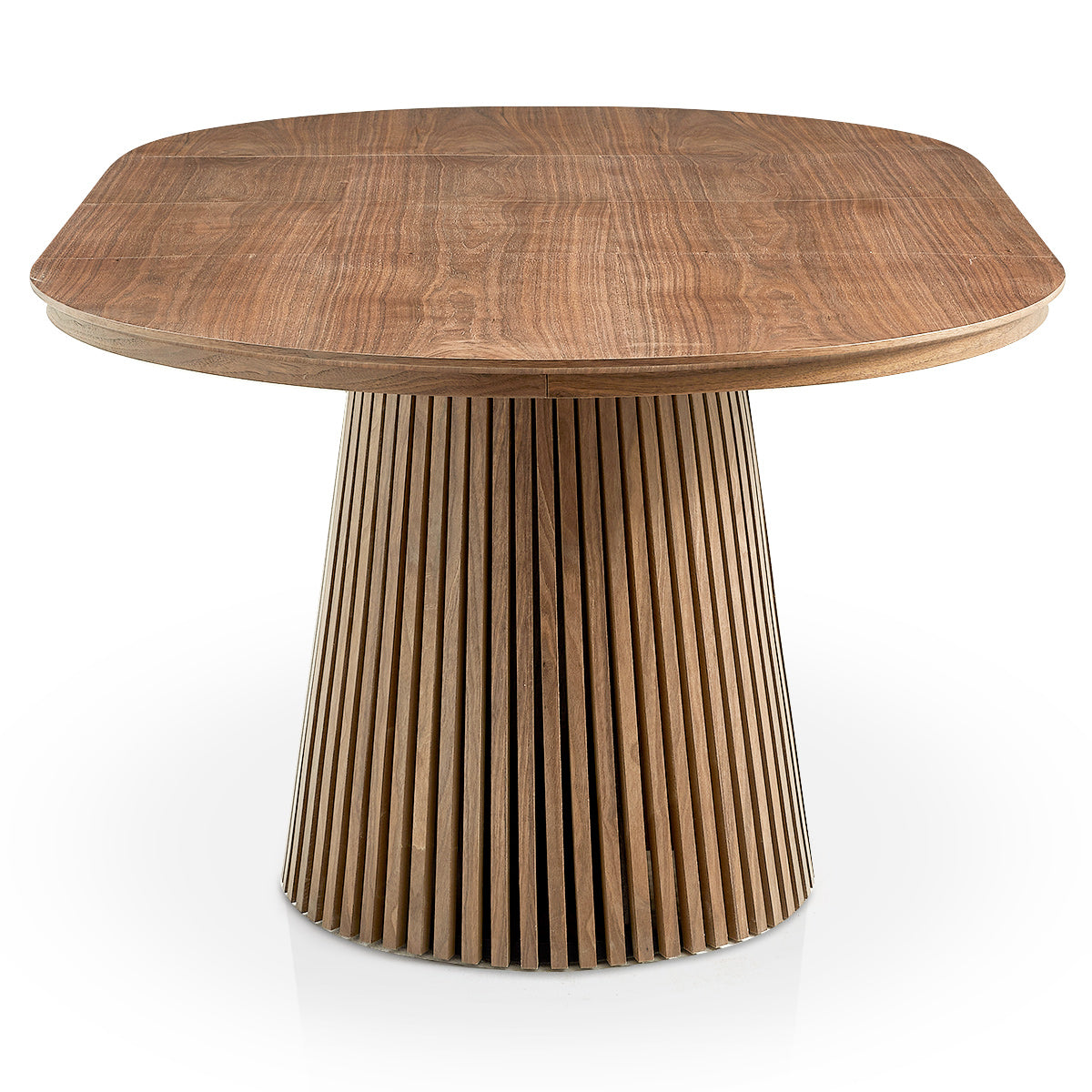 Loma 120-200cm Extending Oval Dining Table Light Walnut