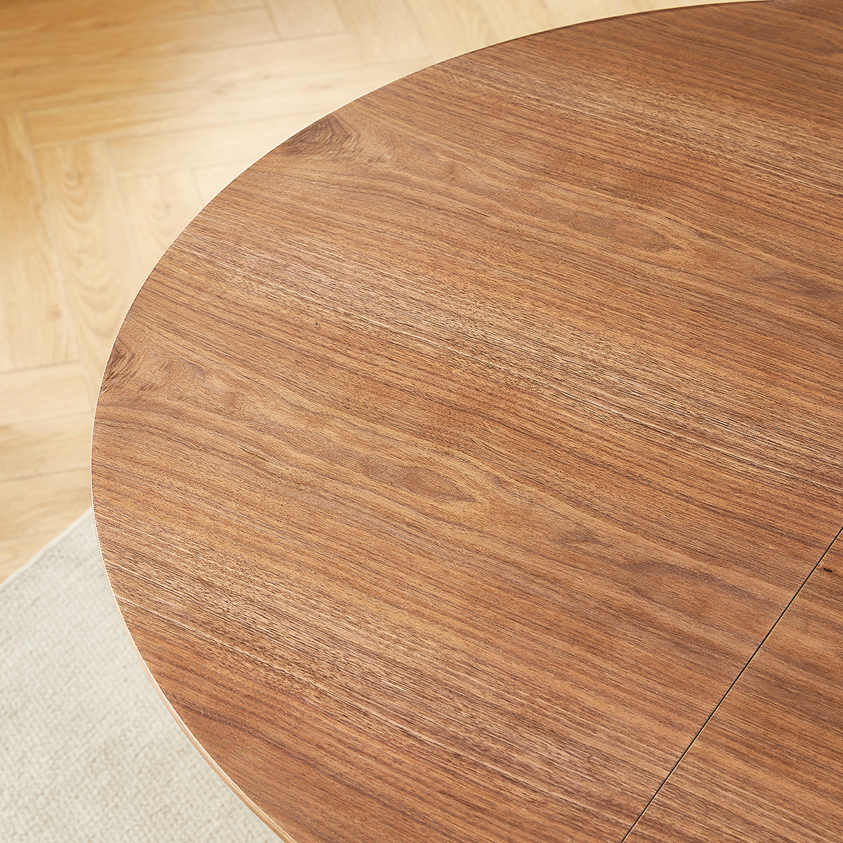 Loma 120-200cm Extending Oval Dining Table Light Walnut