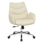 Seville Office Chair Cream Eco Leather