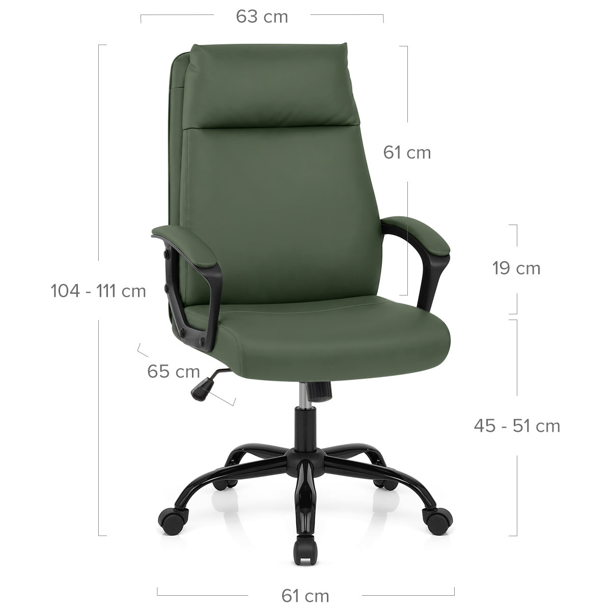 Turin Office Chair Green