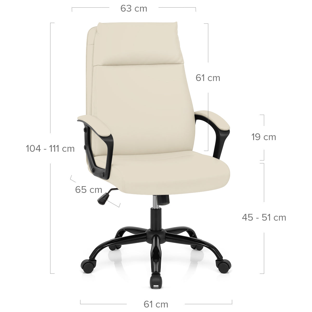 Turin Office Chair Cream