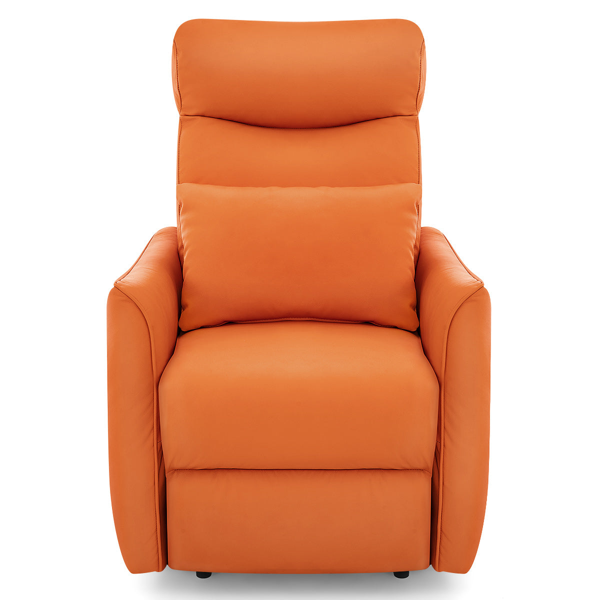 Salisbury Recliner Chair Orange Real Leather