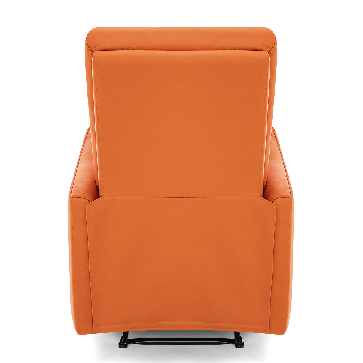 Salisbury Recliner Chair Orange Real Leather
