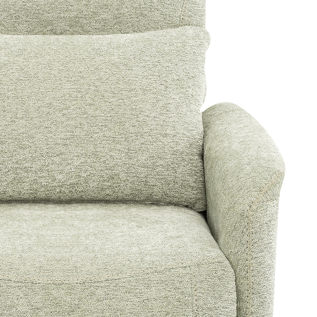 Langford Recliner Chair Green Fabric