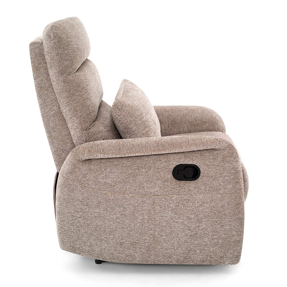 Langford Recliner Chair Brown Fabric