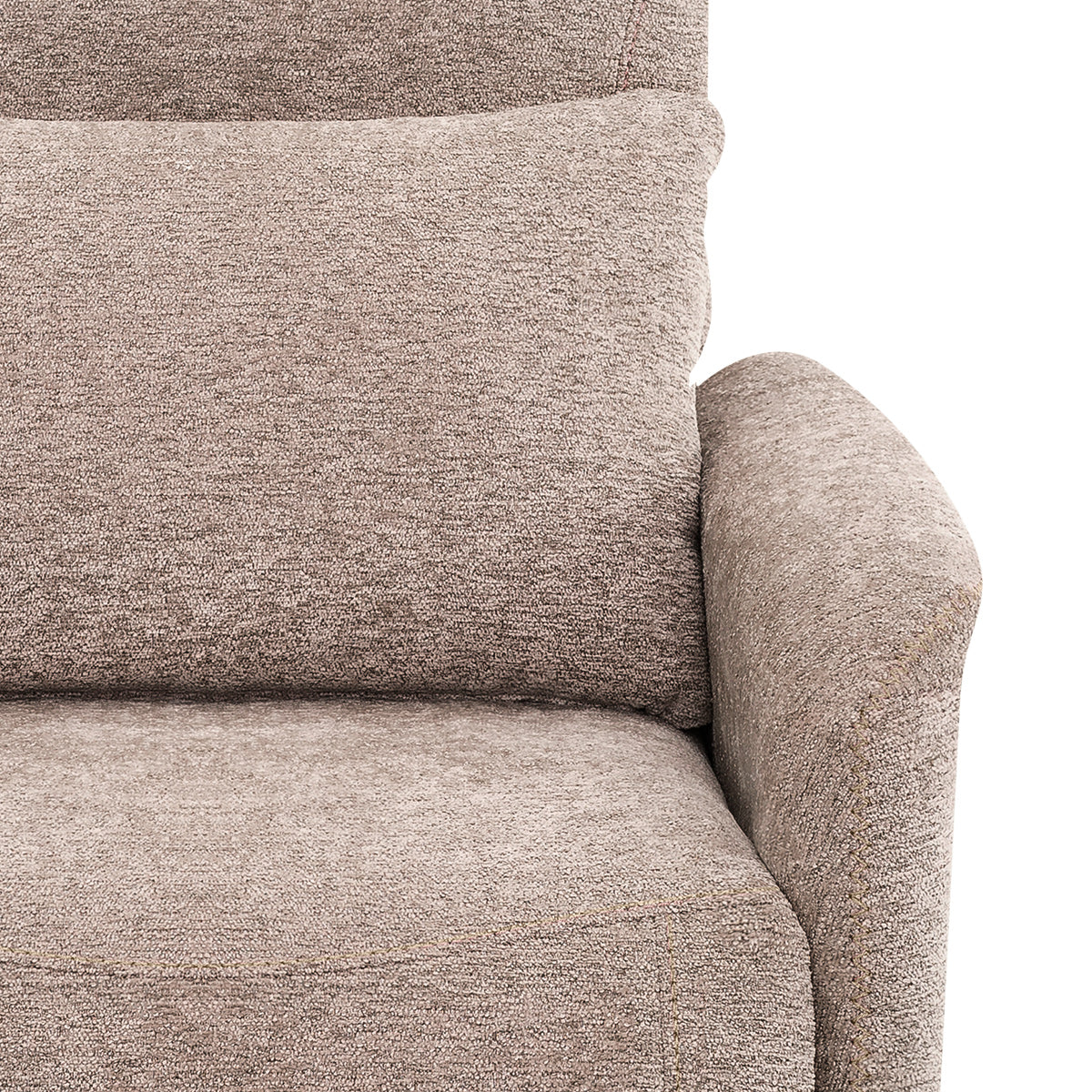 Langford Recliner Chair Brown Fabric