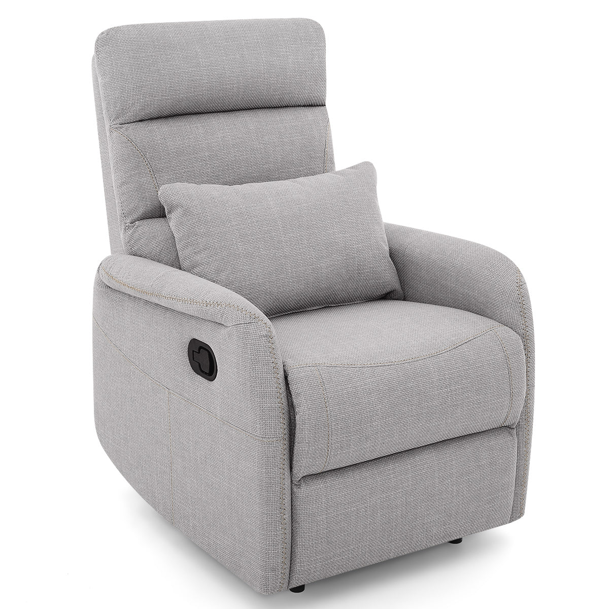 Langford Recliner Chair Grey Fabric