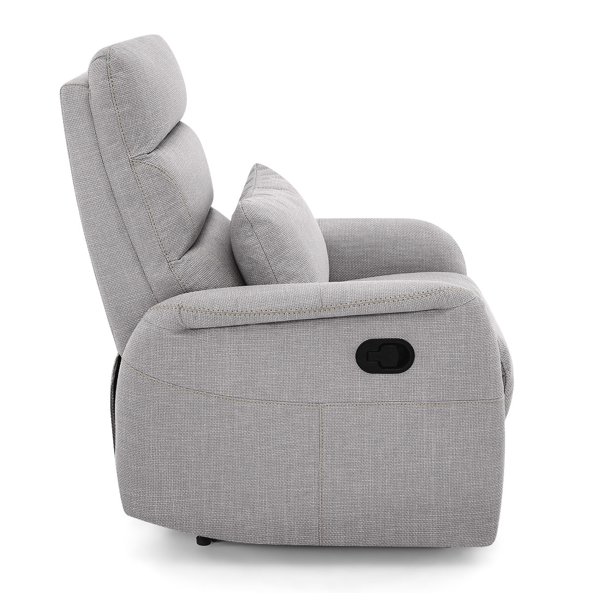 Langford Recliner Chair Grey Fabric