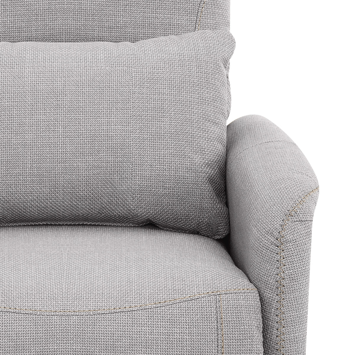 Langford Recliner Chair Grey Fabric