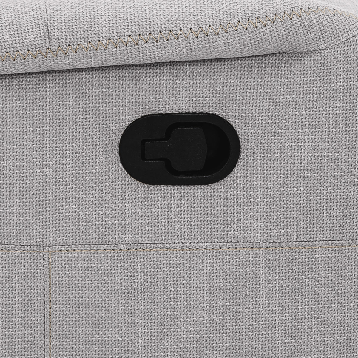 Langford Recliner Chair Grey Fabric