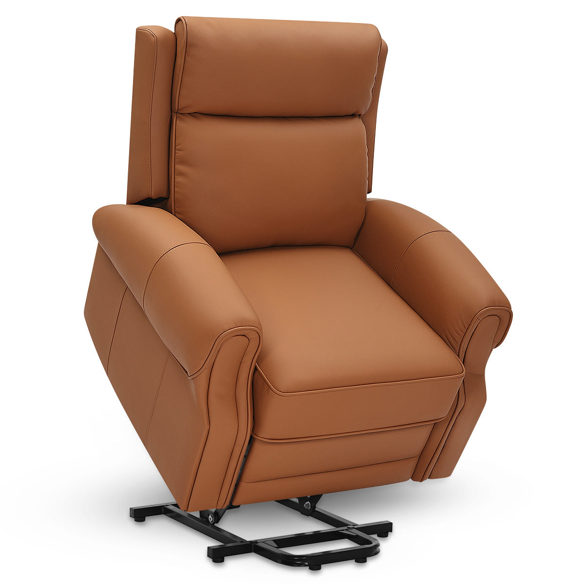 Montgomery Power Riser Recliner Chair Tan Eco Leather