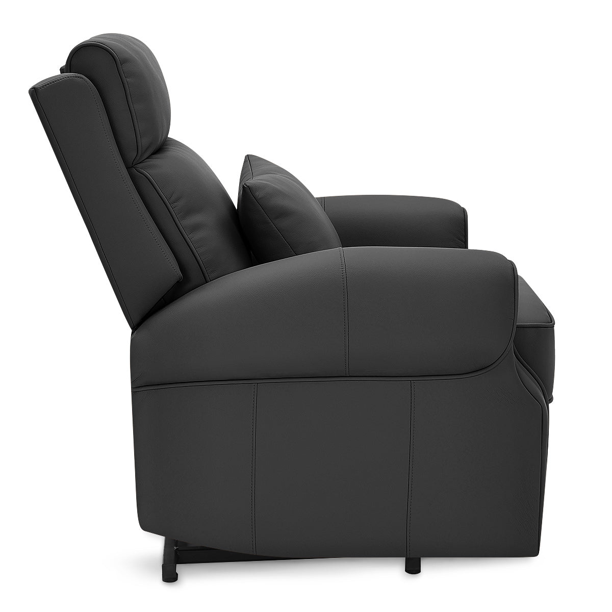 Montgomery Power Riser Recliner Chair Black Eco Leather