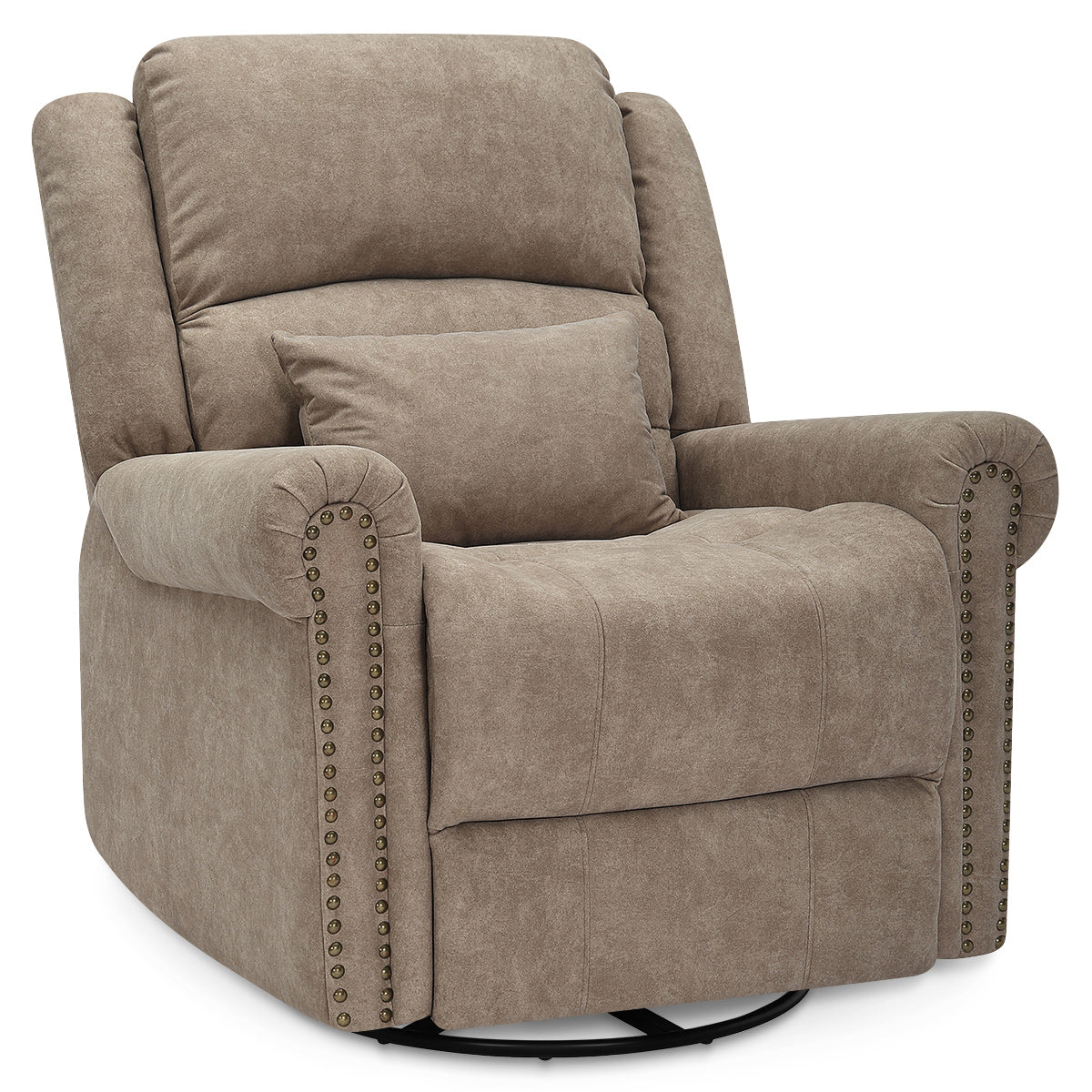 Keats Recliner Chair Taupe Fabric