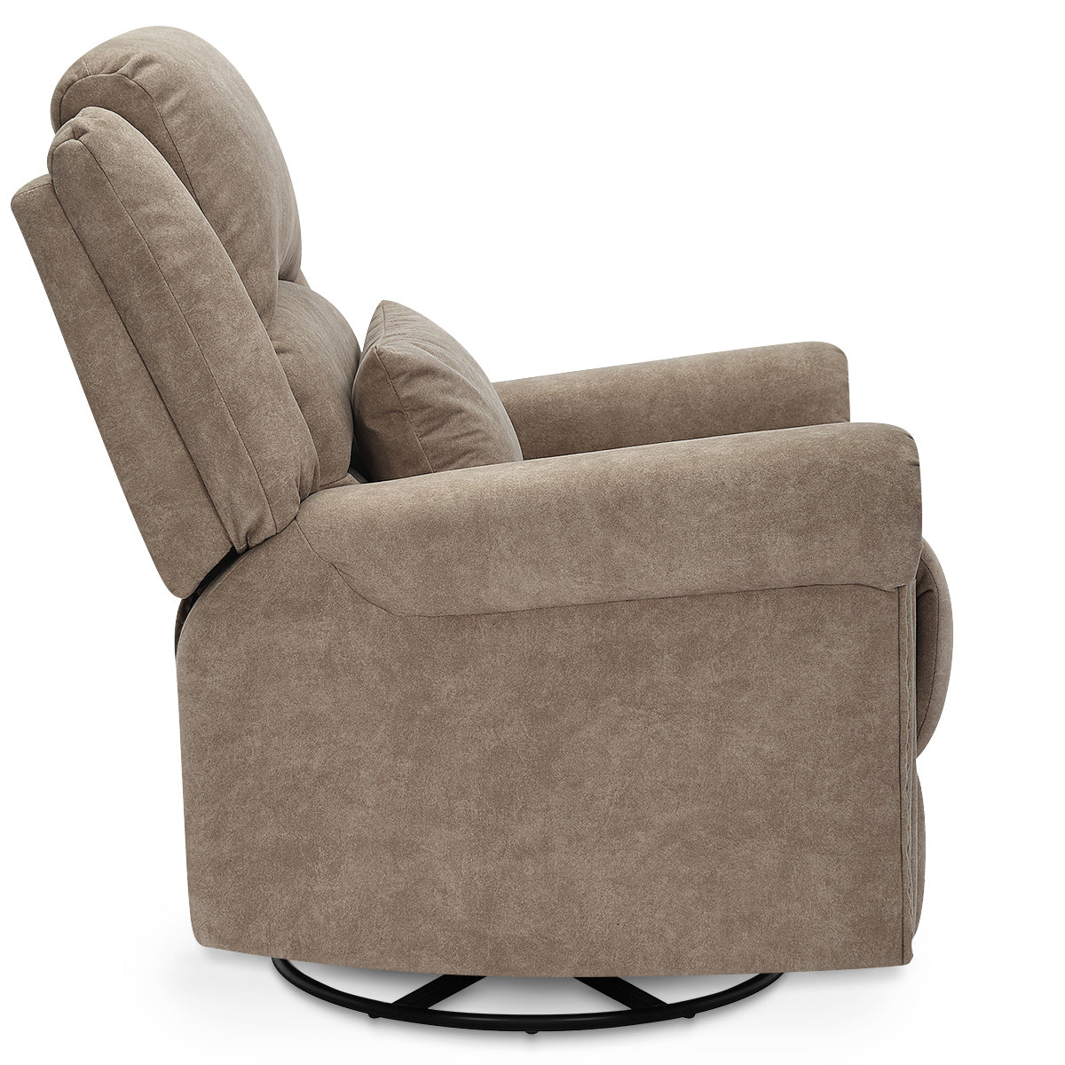 Keats Recliner Chair Taupe Fabric