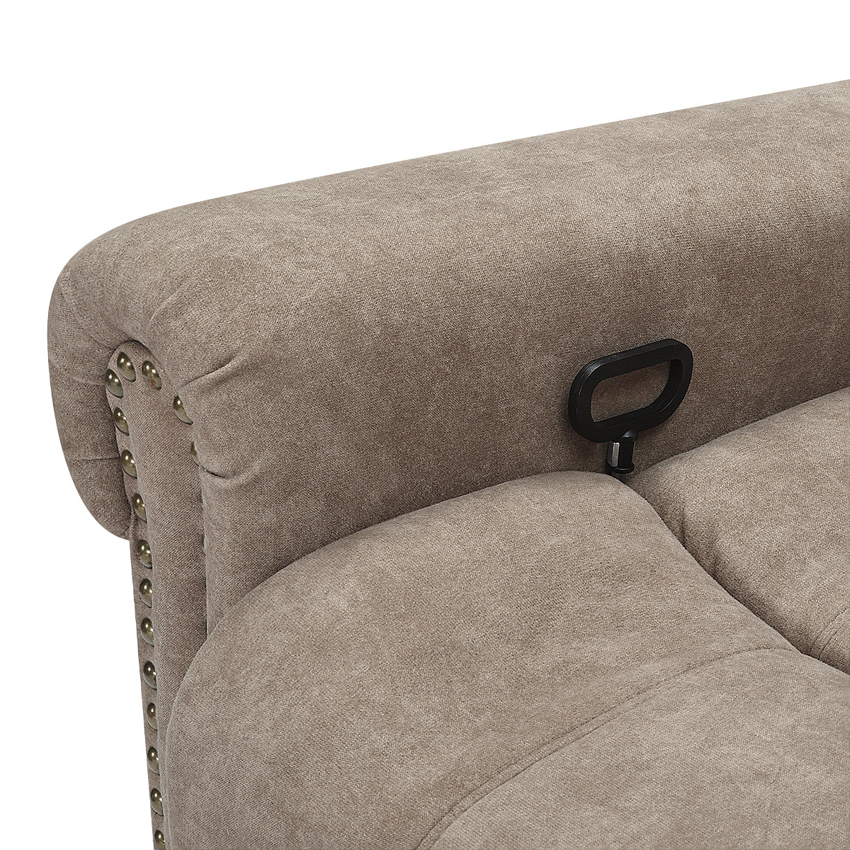 Keats Recliner Chair Taupe Fabric