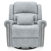Keats Recliner Chair Grey Fabric