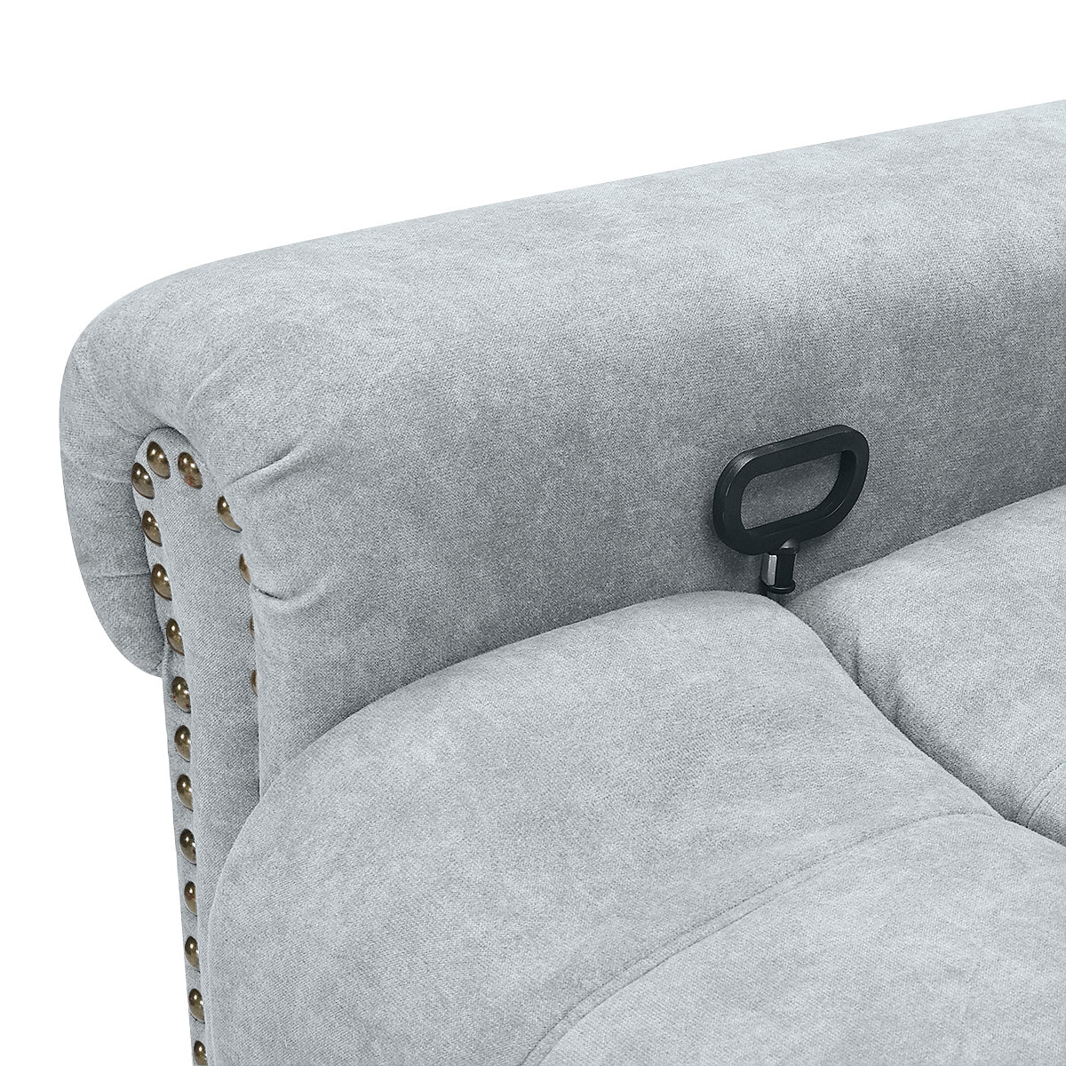 Keats Recliner Chair Grey Fabric