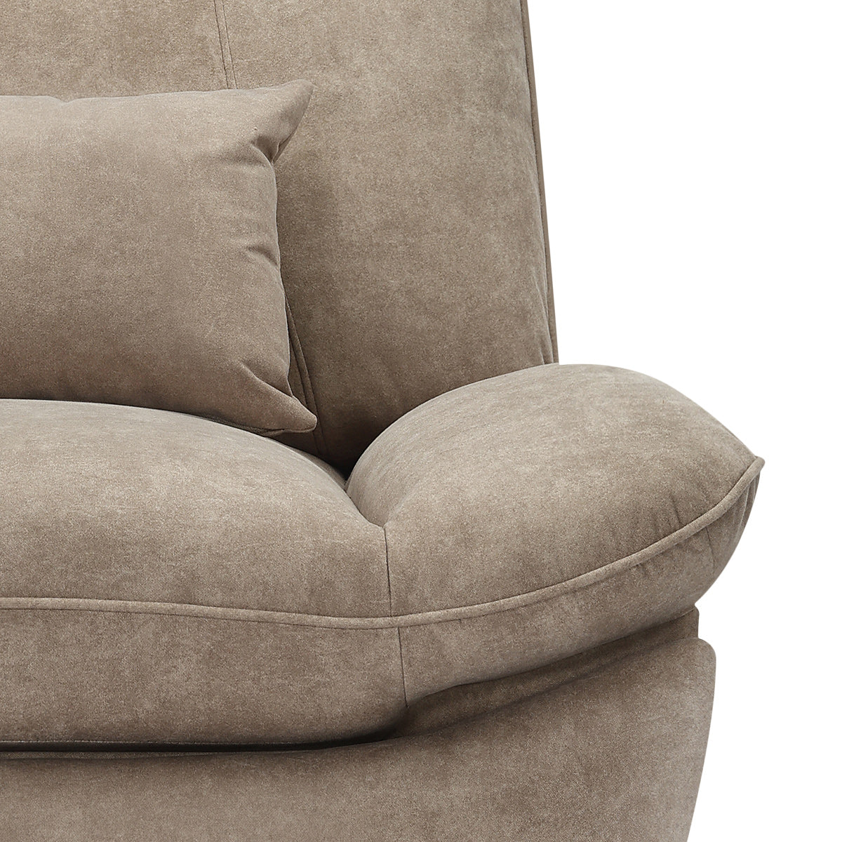Shelley Power Recliner Chair Taupe Fabric