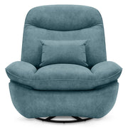 Shelley Power Recliner Chair Blue Fabric