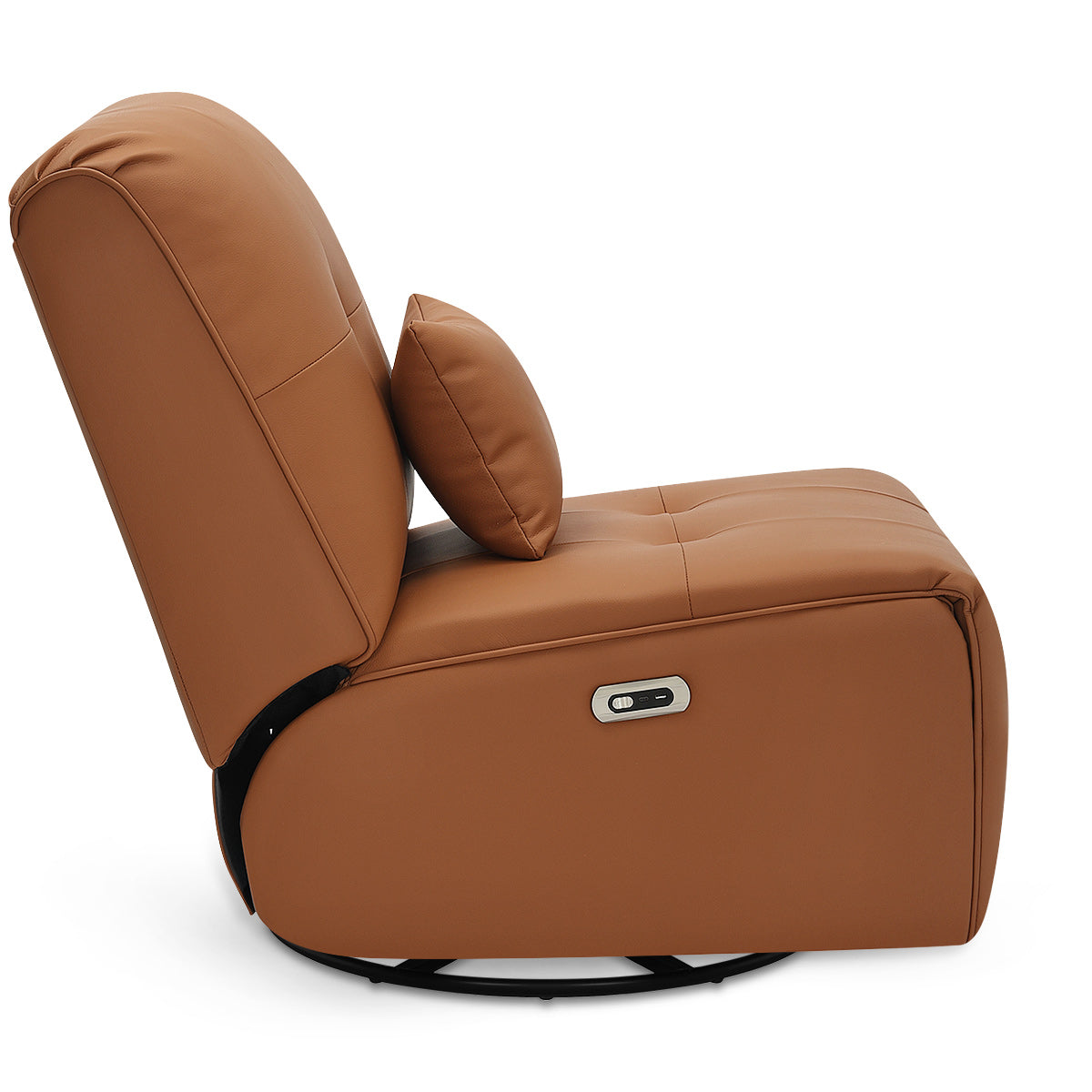 Milton Power Recliner Chair Tan Eco Leather