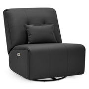 Milton Power Recliner Chair Black Eco Leather