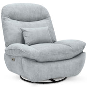 Shelley Power Rocker Recliner Chair Grey Fabric