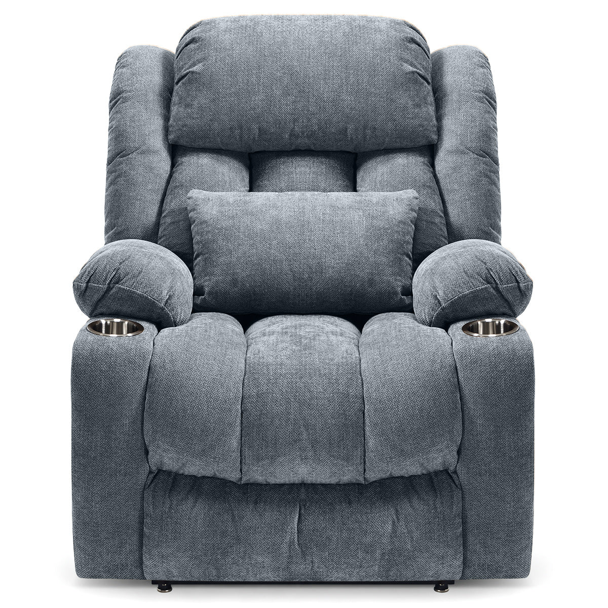 Kendall Riser Recliner Massage Chair Charcoal Fabric