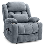 Kendall Riser Recliner Massage Chair Charcoal Fabric