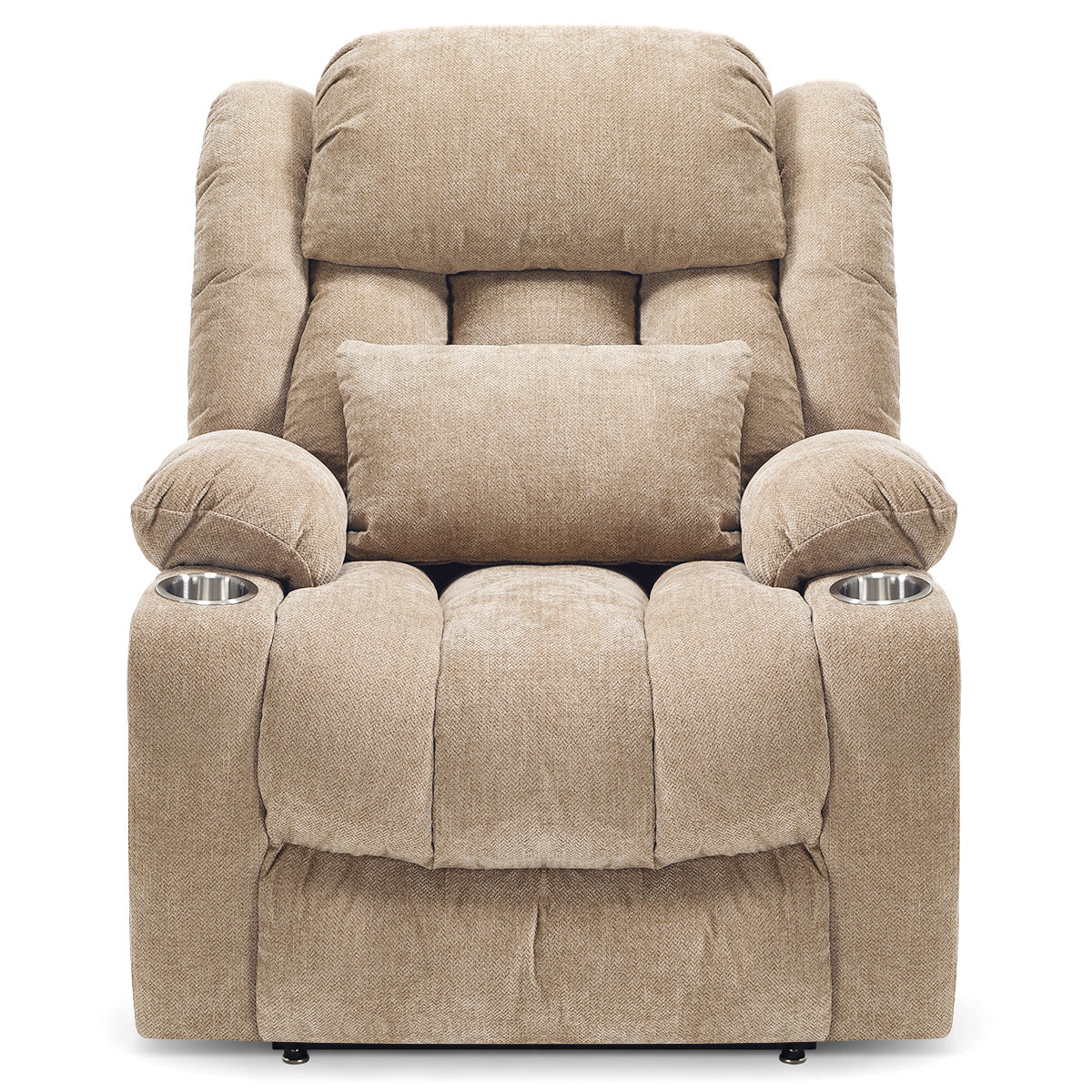 Kendall Riser Recliner Massage Chair Tweed Fabric